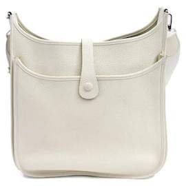 Hermès-Hermes Evelyne III GM Shoulder Bag Ivory-White