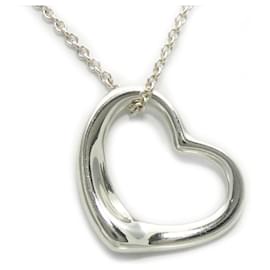 Tiffany & Co-Tiffany & Co Silver 925 Open Heart Necklace-Silvery,Metallic