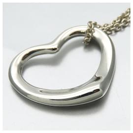 Tiffany & Co-Tiffany & Co Silver 925 Open Heart Necklace-Silvery,Metallic