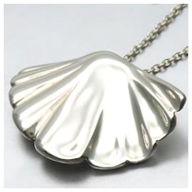 Tiffany & Co-Tiffany & Co Shell Sterling Silver Necklace-Silvery,Metallic