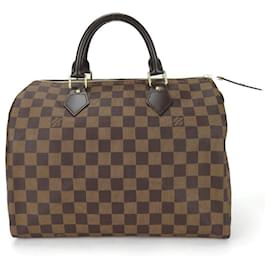 Louis Vuitton-Louis Vuitton Damier Speedy 30 Handbag N41531-Brown