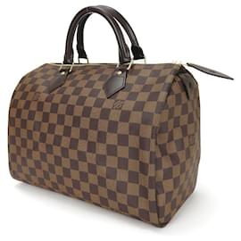 Louis Vuitton-Louis Vuitton Damier Speedy 30 Handbag N41531-Brown