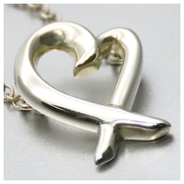 Tiffany & Co-Tiffany & Co Silver Necklace Mini Loving Heart-Silvery,Metallic