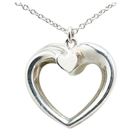 Tiffany & Co-Tiffany & Co Tenderness Heart Necklace Silver-Blue