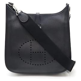 Hermès-Hermes Evelyne III PM Shoulder Bag Black-Black