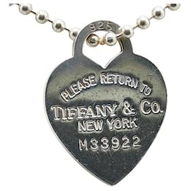 Tiffany & Co-Tiffany & Co Heart Tag Long Necklace SV925-Silvery,Metallic