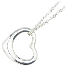 Tiffany & Co-Tiffany & Co Open Heart Necklace SV925-Silvery,Metallic