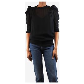 Helmut Lang Black open-back knit top - size XS Black