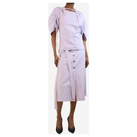 Autre Marque-Lilac top and midi skirt set - size UK 6-Purple