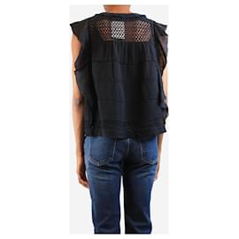 Isabel Marant Etoile-Black lace top - size UK 6-Black