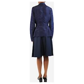 Lanvin-Navy light jacket and skirt set - size UK 10-Other