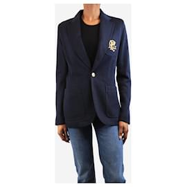 Polo Ralph Lauren-Park avenue double-knit Jacquard blazer - size UK 6-Blue