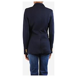 Polo Ralph Lauren-Park avenue double-knit Jacquard blazer - size UK 6-Blue