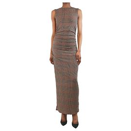 Veronica Beard Braunes Karomuster Kleid Charissa - Größe XS Braun