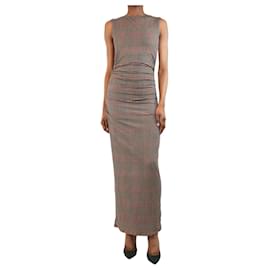 Veronica Beard-Brown Charissa houndstooth dress - size XS-Brown