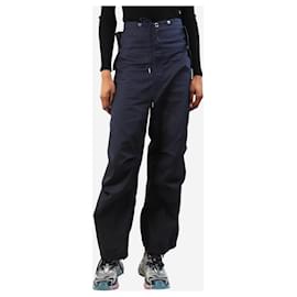 Autre Marque-Blue cargo toggle trousers - size UK 4-Blue