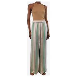 Zimmermann-Multicolour striped wide-leg trousers - size UK 6-Multiple colors