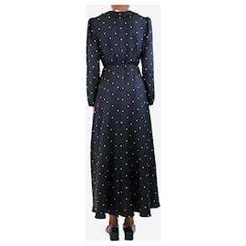 Autre Marque-Black Romy polka dot midi dress - size UK 10-Black