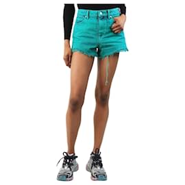 Alexander Wang-Green denim shorts - size UK 8-Green