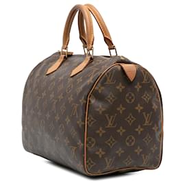 Louis Vuitton-Louis Vuitton Brown Monogram Speedy 30-Brown