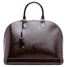 Louis Vuitton-Louis Vuitton Red Electric Epi Alma GM-Red,Dark red