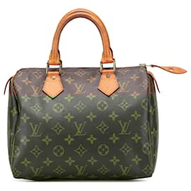 Louis Vuitton-Louis Vuitton Brown Monogram Speedy 25-Brown