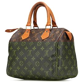 Louis Vuitton-Louis Vuitton Brown Monogram Speedy 25-Brown