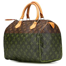 Louis Vuitton-Louis Vuitton Brown Monogram Speedy 30-Brown