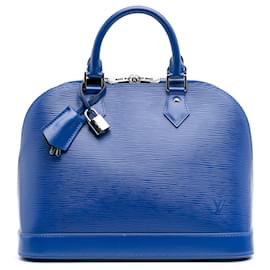 Louis Vuitton-Louis Vuitton Blue Epi Alma PM-Blue