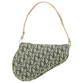 Dior-Dior Brown Mini Diorissimo Canvas Saddle Pochette-Brown