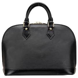 Louis Vuitton-Louis Vuitton Black Epi Alma PM-Black