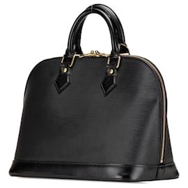 Louis Vuitton-Louis Vuitton Black Epi Alma PM-Black