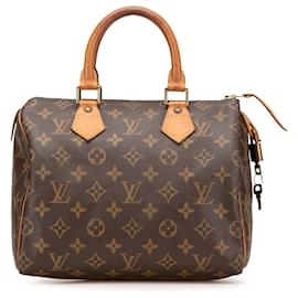 Louis Vuitton-Louis Vuitton Brown Monogram Speedy 25-Brown