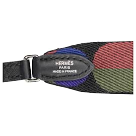 Hermès-Sangle Flipperball noire Hermès 25 mm pour sac à emporter-Noir