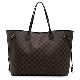 Louis Vuitton-Louis Vuitton Brown Damier Ebene Neverfull GM-Brown