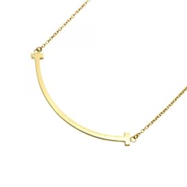 Tiffany & Co-Tiffany T Smile Small Necklace in 18K Yellow Gold-Other
