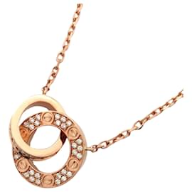 Cartier-Cartier Love Circle Necklace in 18K Pink Gold with Diamond-Other