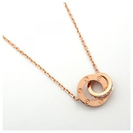 Cartier-Cartier Love Circle Necklace in 18K Pink Gold with Diamond-Other