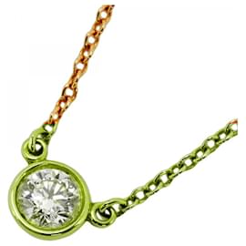 Tiffany & Co-Tiffany 18K Yellow Gold Diamond Necklace-Other