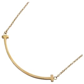 Tiffany & Co-Tiffany T Smile Small Necklace in 18K Pink Gold-Other