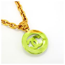 Chanel-Chanel Gold Plated Necklace with Coco Mark-Golden