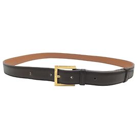 Hermès CINTURÃO HERMES VINTAGE COM FIVELA DOURADA TAMANHO 100 EM COURO MARROM Marrom
