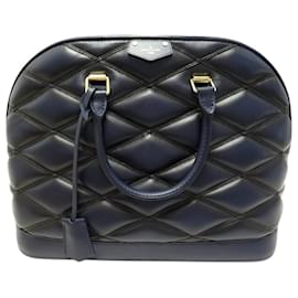 Louis Vuitton-NINE LOUIS VUITTON ALMA MALLETAGE GM M23723 NAVY BLUE LEATHER HANDBAG-Navy blue
