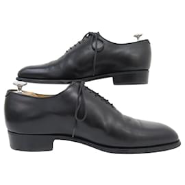 JM Weston-JM WESTON CYCLIST FLORE 404 BLACK LEATHER OXFORD SHOES 7D 41-Black