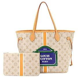 Louis Vuitton-Louis Vuitton Monopanam Neverfull MM Tote Bag-Beige