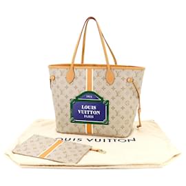 Louis Vuitton-Louis Vuitton Monopanam Neverfull MM Tote Bag-Beige
