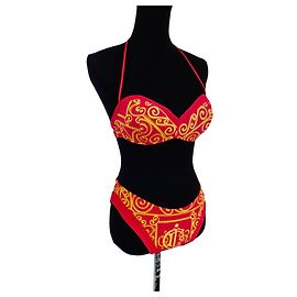 Bikini vintage Christian Dior Roja Amarillo