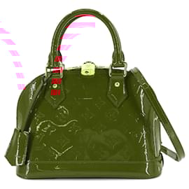 Louis Vuitton-Louis Vuitton Monogram Vernis Alma BB Handbag-Fuschia