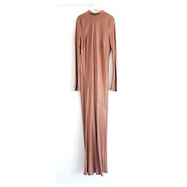Ghost London Robe maxi à col haut et dos bas Ghost Rayna Bronze