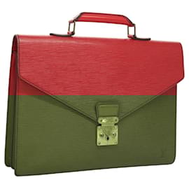 Louis Vuitton-LOUIS VUITTON Epi Serviette Conseiller Business Bag Red M54427 LV Auth 121714-Red